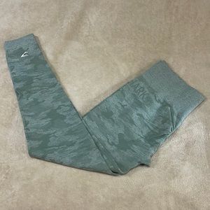 Green Camo leggings gym shark!